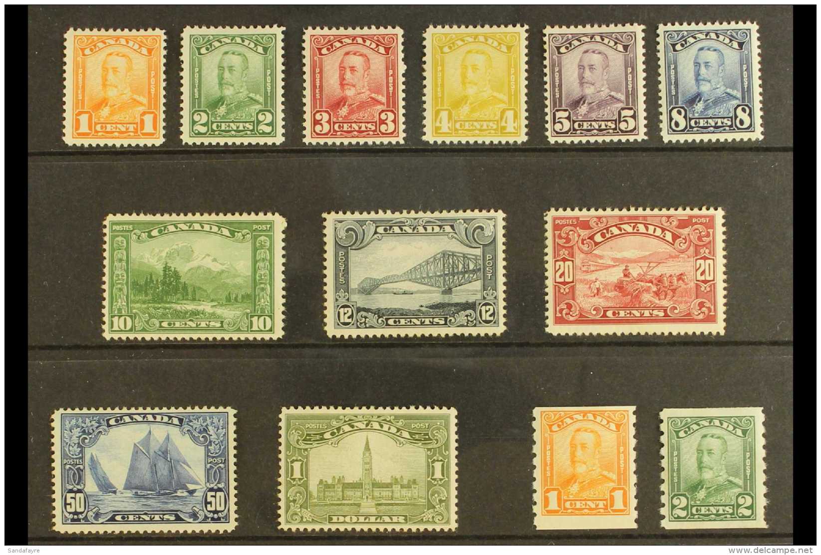 1928-29 Complete Definitive Set Plus 1c And 2c Coil Stamps, SG 273/285 Plus 286/287, Fine Mint, Generally Well... - Autres & Non Classés