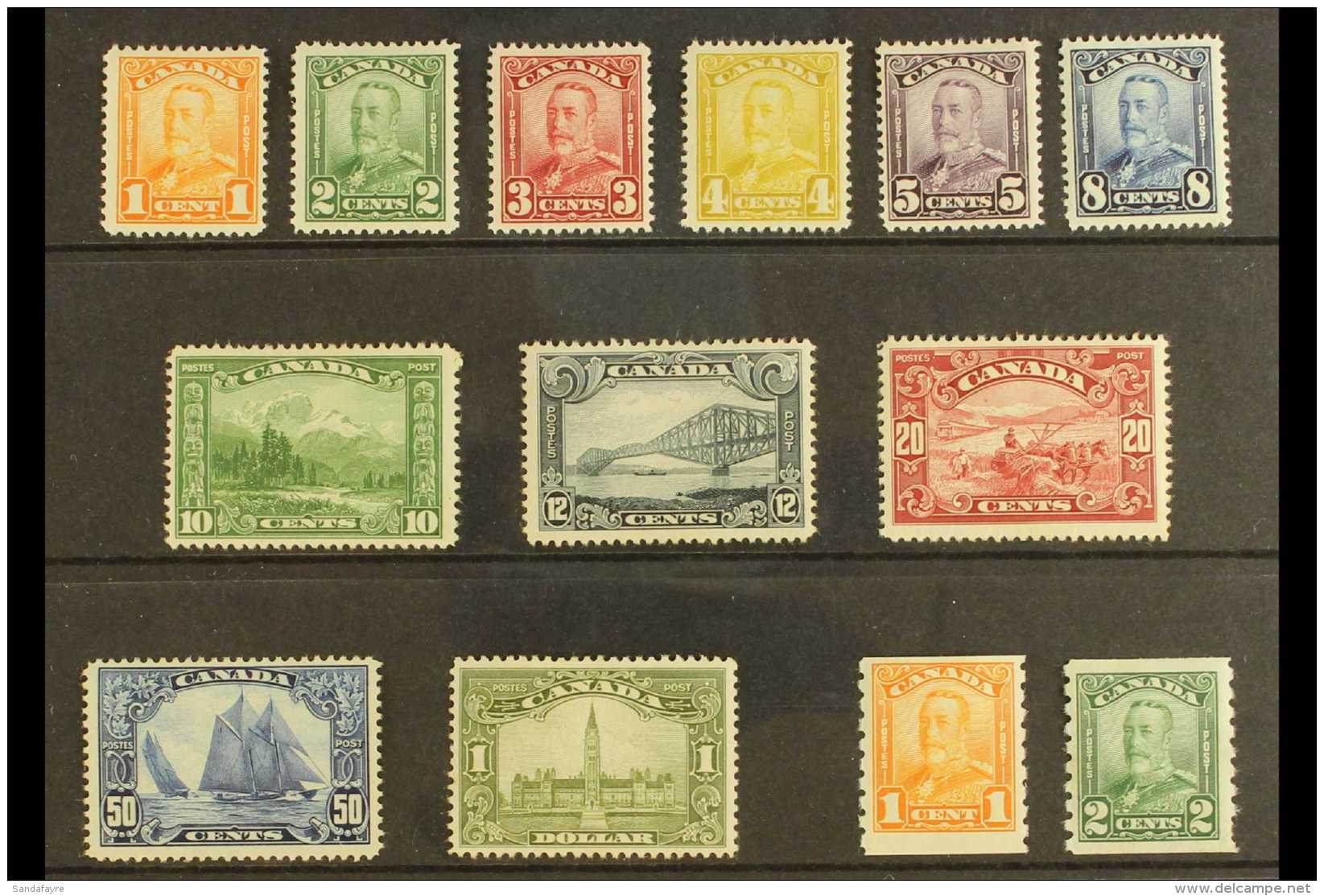 1928-29 Complete Definitive Set Plus 1c And 2c Coil Stamps, SG 273/285 Plus 286/287, Fine Mint, Generally Well... - Otros & Sin Clasificación