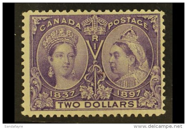 1897 $2 Deep Violet Jubilee, SG 137 (Unitrade 62), Fine Mint. Very Fresh. For More Images, Please Visit... - Autres & Non Classés