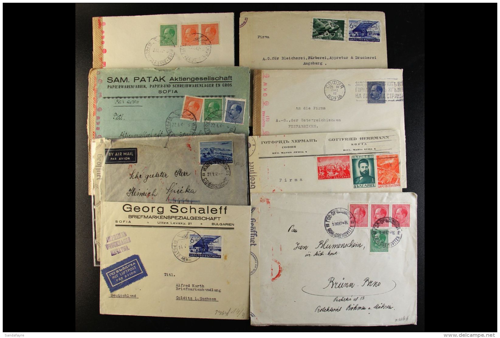 1940s CENSOR COVERS &amp; CARDS COLLECTION A Most Interesting Collection Of Covers &amp; Cards, Many Posted To... - Autres & Non Classés