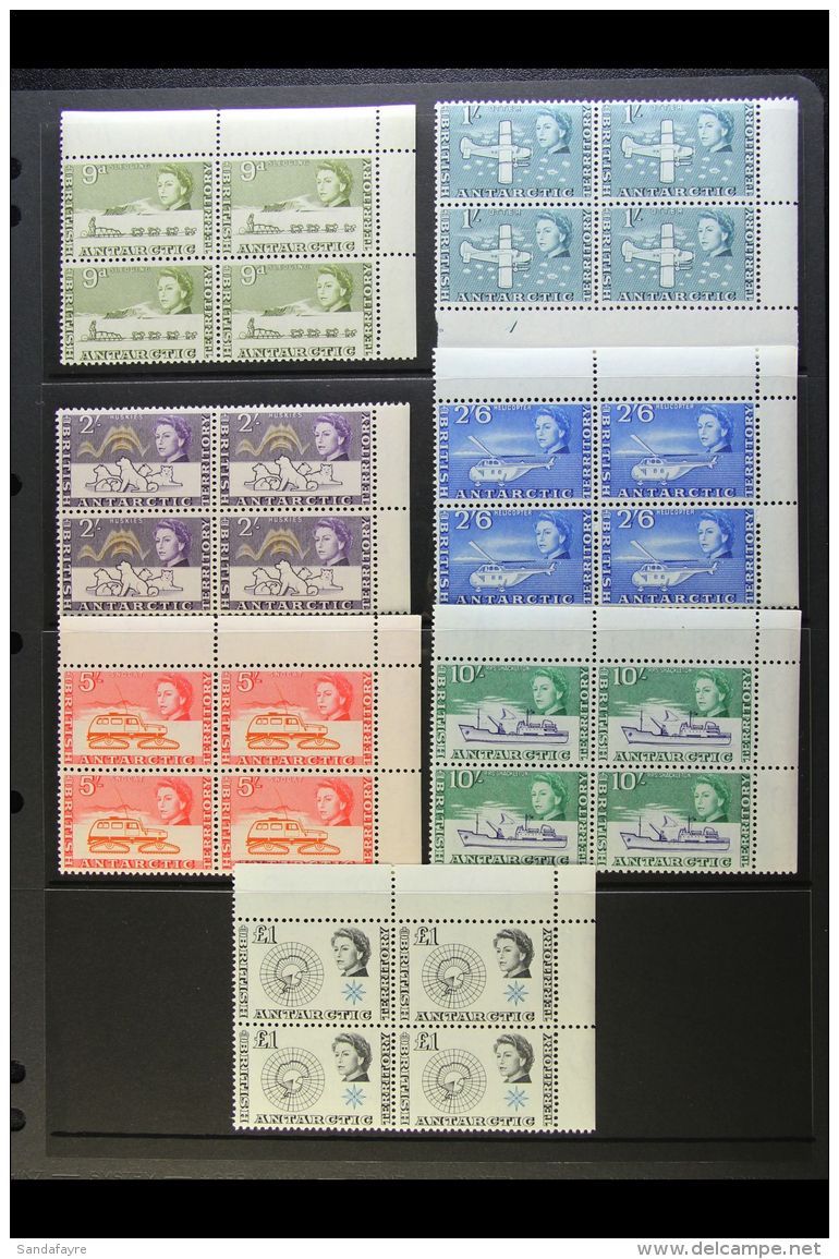 1963 Definitives Original Complete Set, SG 1/15,  In Never Hinged Mint BLOCKS OF FOUR. Lovely! (15 Blocks = 60... - Otros & Sin Clasificación