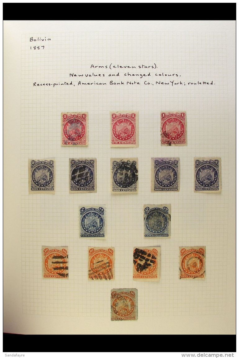 1866-1961 INTERESTING COLLECTION A Most Interesting Mint &amp; Used Collection With Many Complete Sets Plus A... - Bolivia