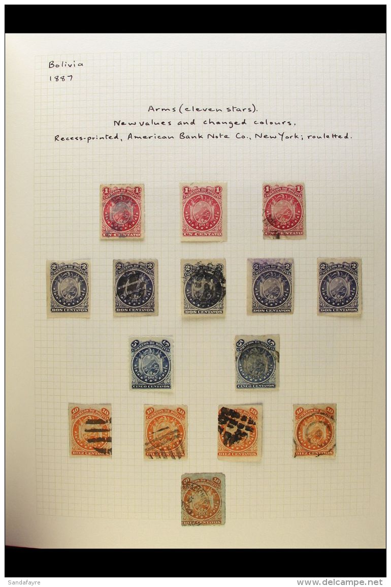 1866-1961 INTERESTING COLLECTION A Most Interesting Mint &amp; Used Collection With Many Complete Sets Plus A... - Bolivie