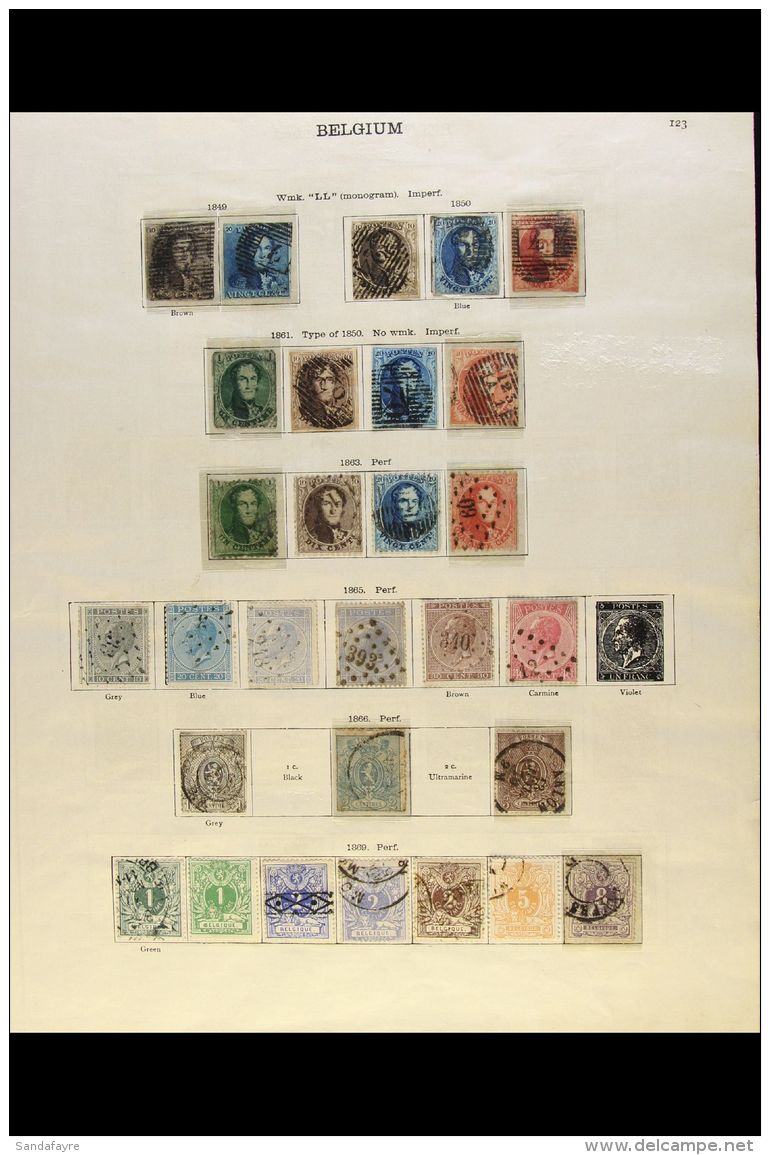 1849-1937 ALL DIFFERENT COLLECTION An Old Time Mint Or Used Collection On Imperial Printed Album Pages, Includes... - Autres & Non Classés