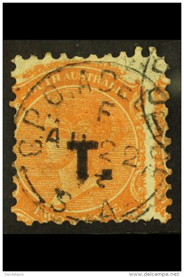 SOUTH AUSTRALIA DEPARTMENTAL 2d Perf 10 With "T" (Treasury) Overprint In Black Cancelled Adelaide 22 Aug 1878... - Autres & Non Classés