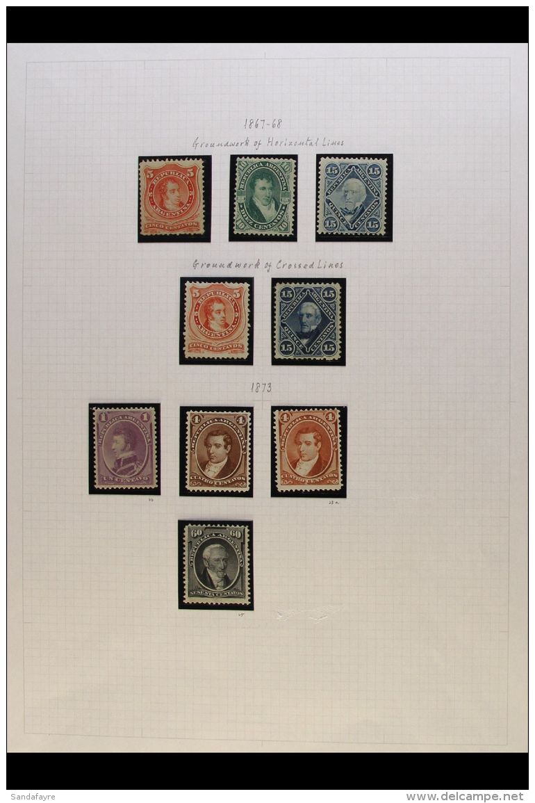 1867-1899 ATTRACTIVE COMPREHENSIVE MINT COLLECTION In Hingeless Mounts On Leaves, All Different, Highly Complete... - Other & Unclassified