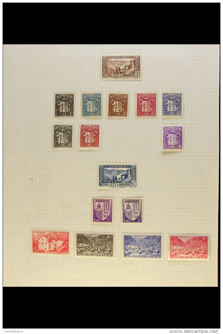 FRENCH 1932-1985 FINE MINT COLLECTION On Leaves, Inc 1955-58 Vals To 70f, 1955-57 Air Set, 1961-82 Vals To 1f,... - Altri & Non Classificati