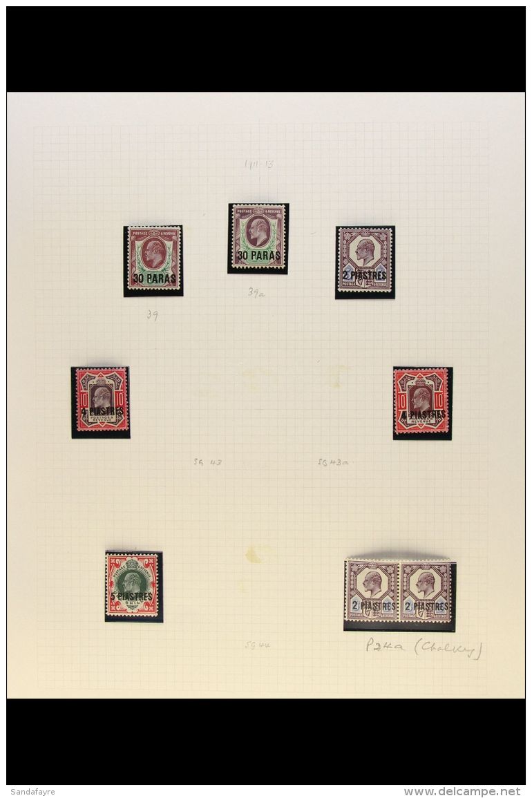 STAMPS OF THE LEVANT A 19th Century To About 1920 Mint And Used Collection On Album Pages, With Issues Of British... - Sonstige & Ohne Zuordnung