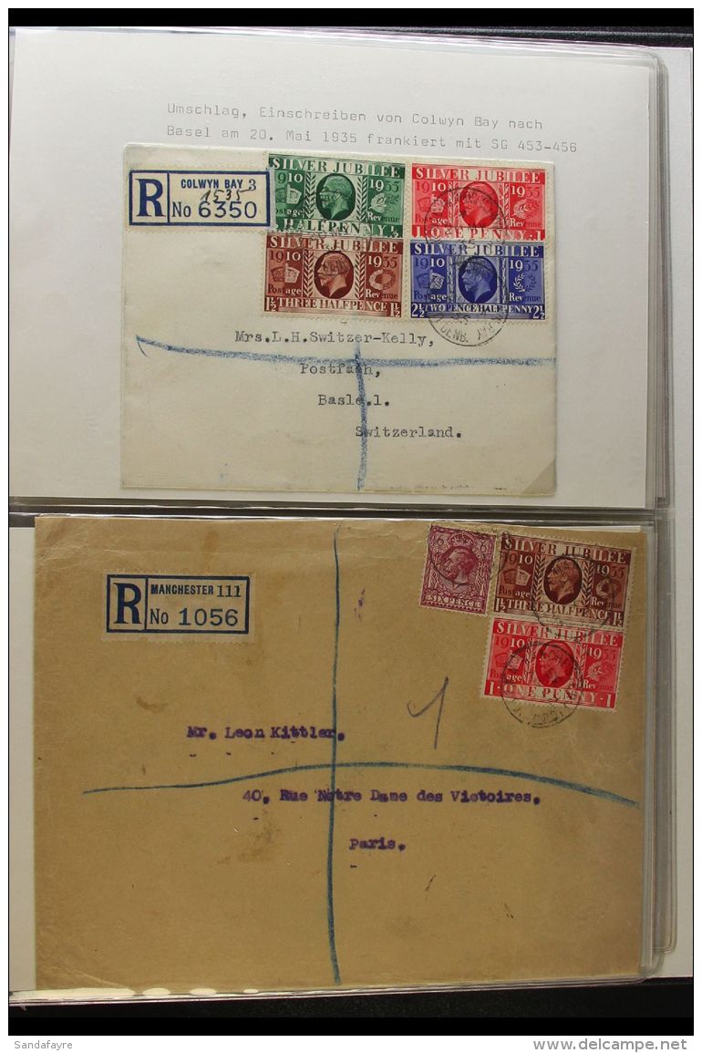 KGV COVERS AND CARDS COLLECTION An Extensive And Attractive Collection Of KGV Stamped Covers Etc. Including... - Non Classés