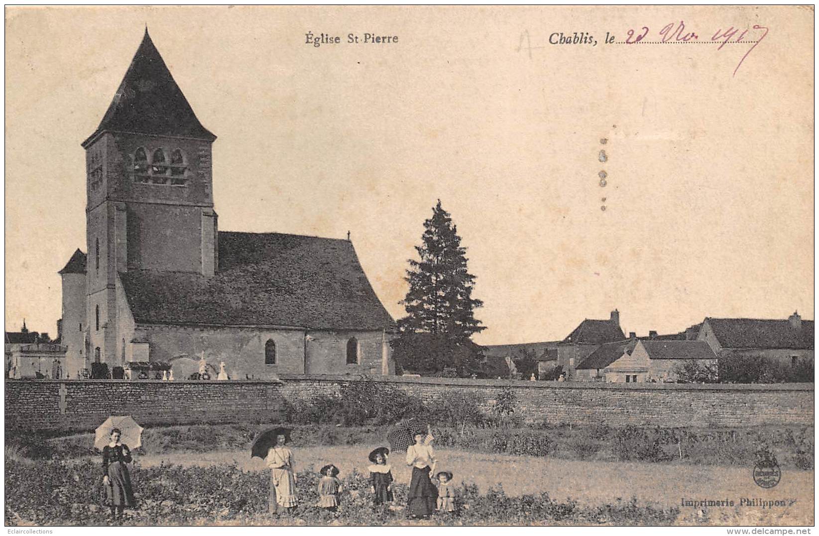 Chablis       89        Eglise St Pierre          (voir Scan) - Chablis