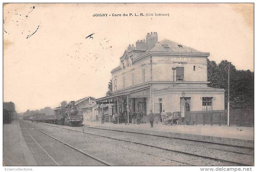 Joigny        89       Gare Du P.L.M. Train      (voir Scan) - Joigny