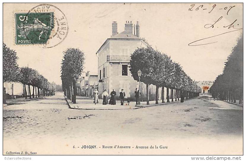 Joigny        89        Route D'Auxerre. Avenue De La Gare       (voir Scan) - Joigny