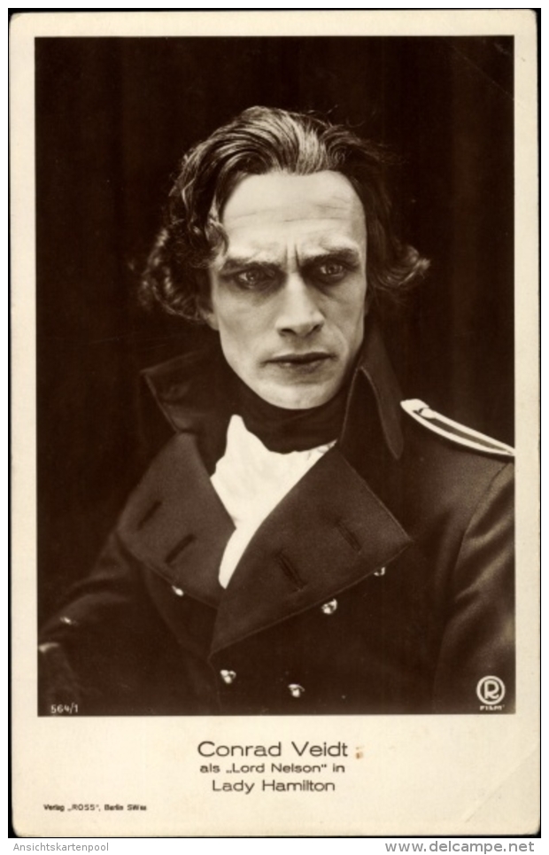 Cp Schauspieler Conrad Veidt, Portrait Als Lord Nelson In Lady Hamilton, Ross Verlag 564 1 - Attori