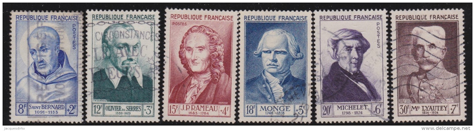 France   .          Yvert       .     945/950           .             O            .              Oblitéré - Used Stamps