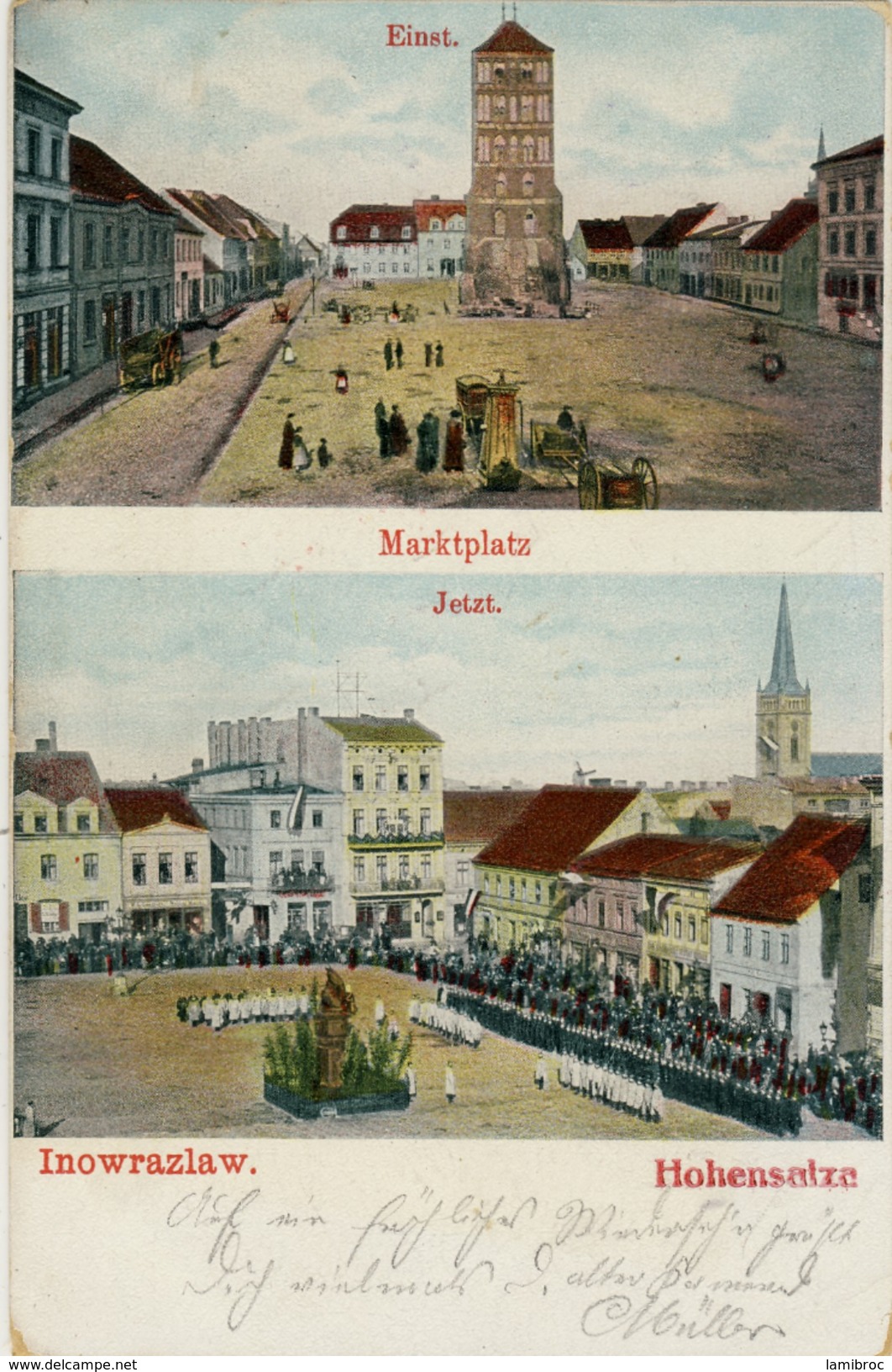 POLOGNE POLEN  INOWRAZLAW  INOWROCLAW  Marktplatz  Feldpost 1916  Polska - Polonia