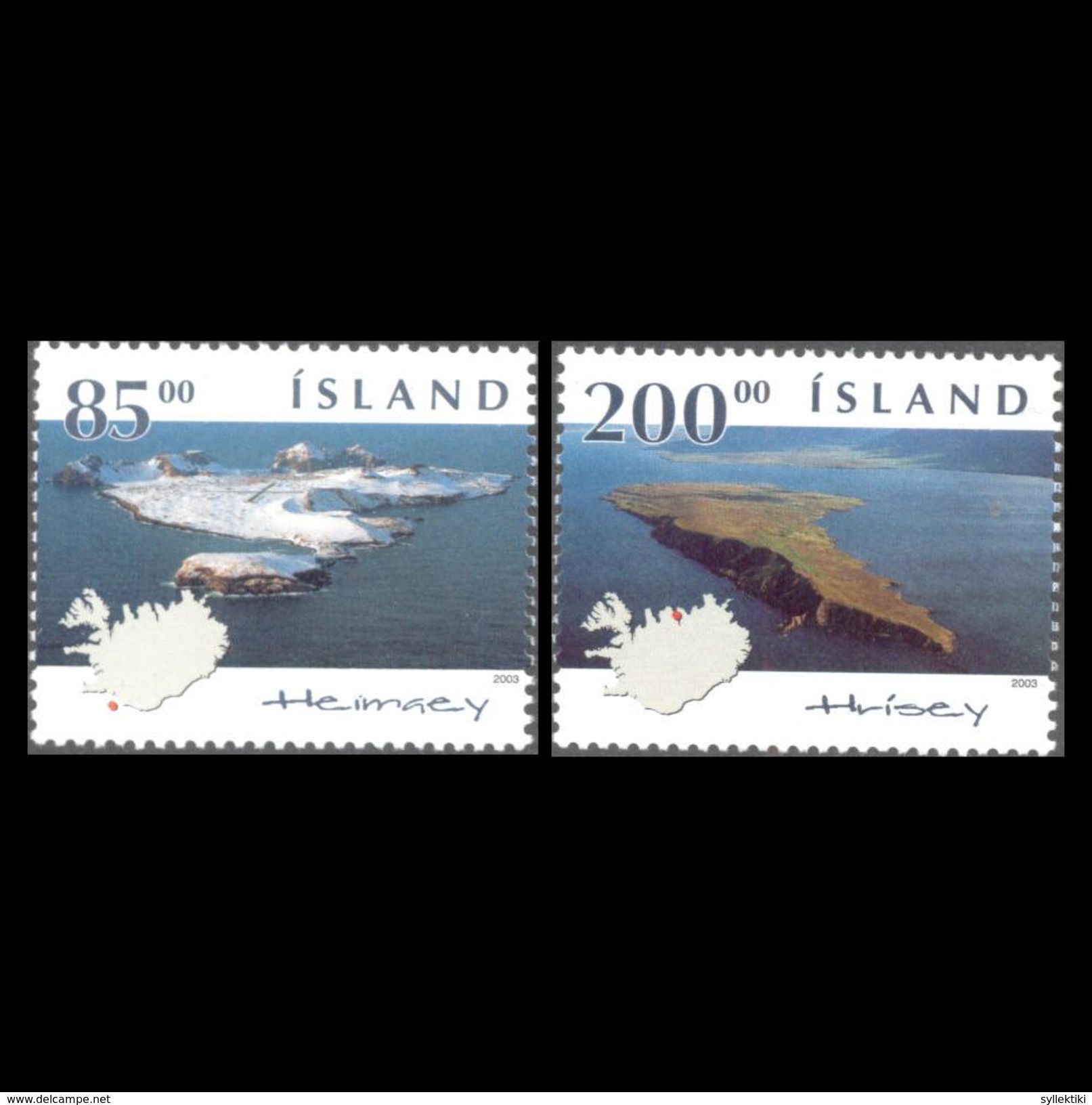 ICELAND 2003 PICTURE OF THE ISLAND MNH SET - Neufs