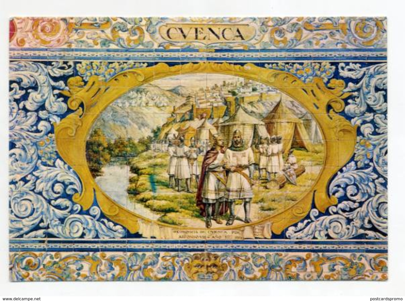 CUENCA - Panel De Azulejos  (2 Scans) - Cuenca