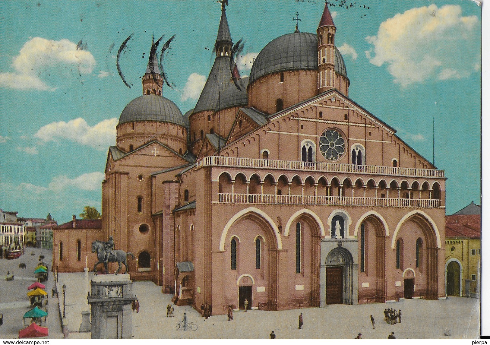 PADOVA - BASILICA DEL SANTO VIAGGIATA FRANCOBOLLO NON TIMBRATO - Padova