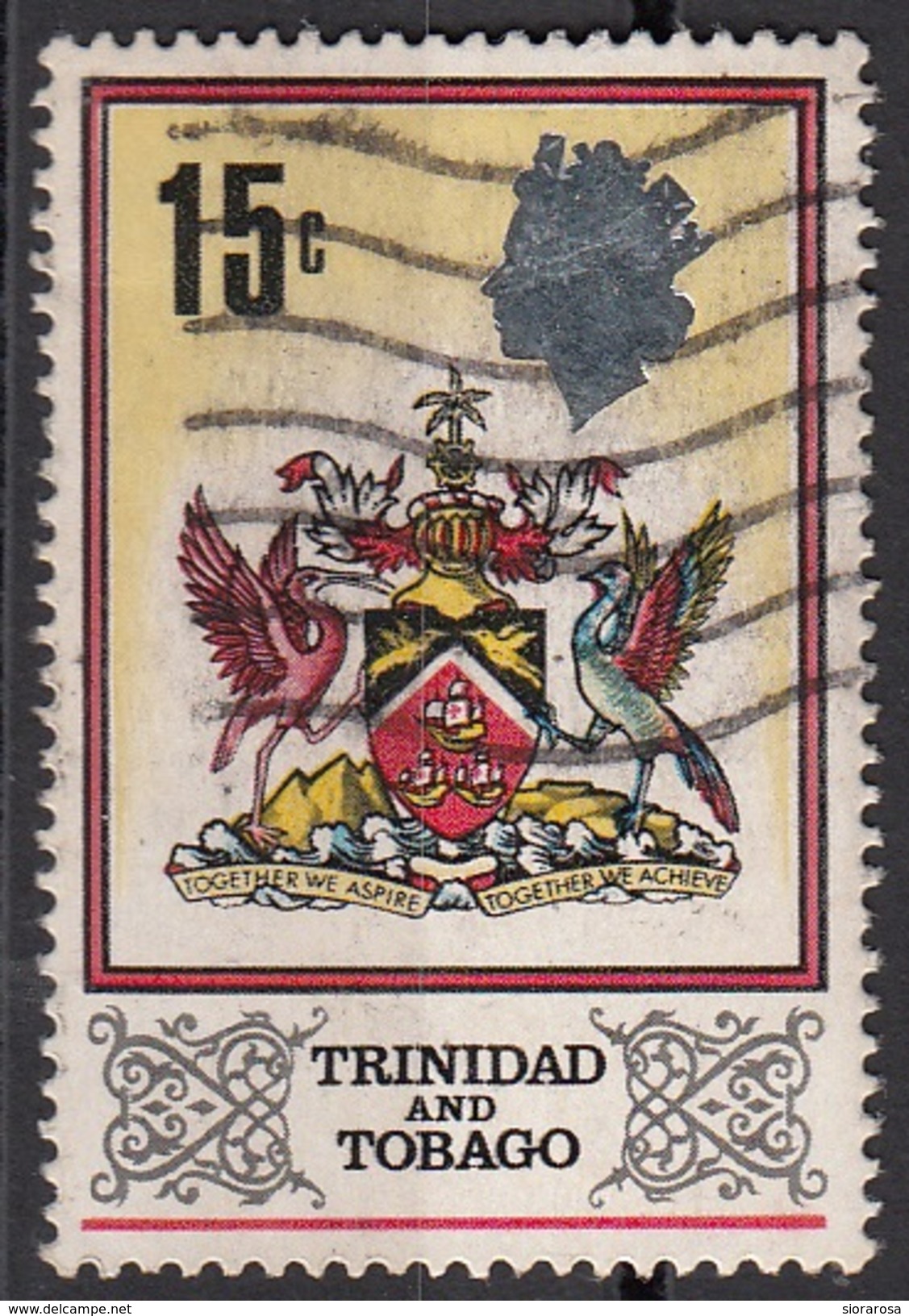 151 Trinidad E Tobago 1969 Coat Of Arms Viaggiato Used - Trinidad En Tobago (1962-...)