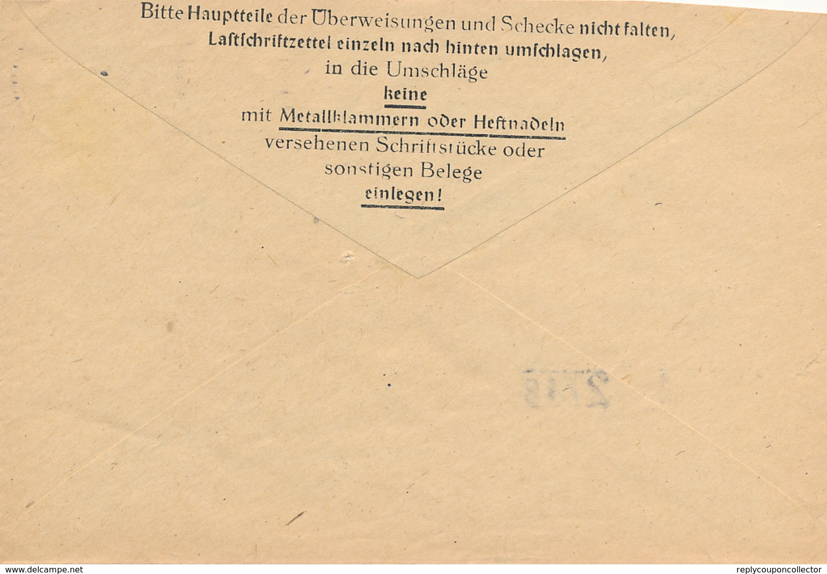 NÜRNBERG - 1947 , Postscheckbrief  Nach Nürnberg  -  Big Letter, Dispatch = 4,20 EURO (normal Mail) - Other & Unclassified