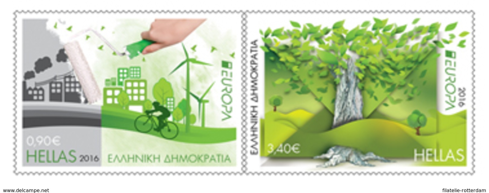 Griekenland / Greece - Postfris / MNH - Complete Set Europa, Denk Groen 2016 - Ungebraucht