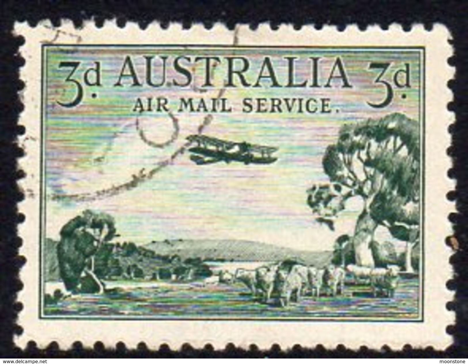 Australia 1929 Airmail DH66 Biplane, Used (SG115) - Gebraucht