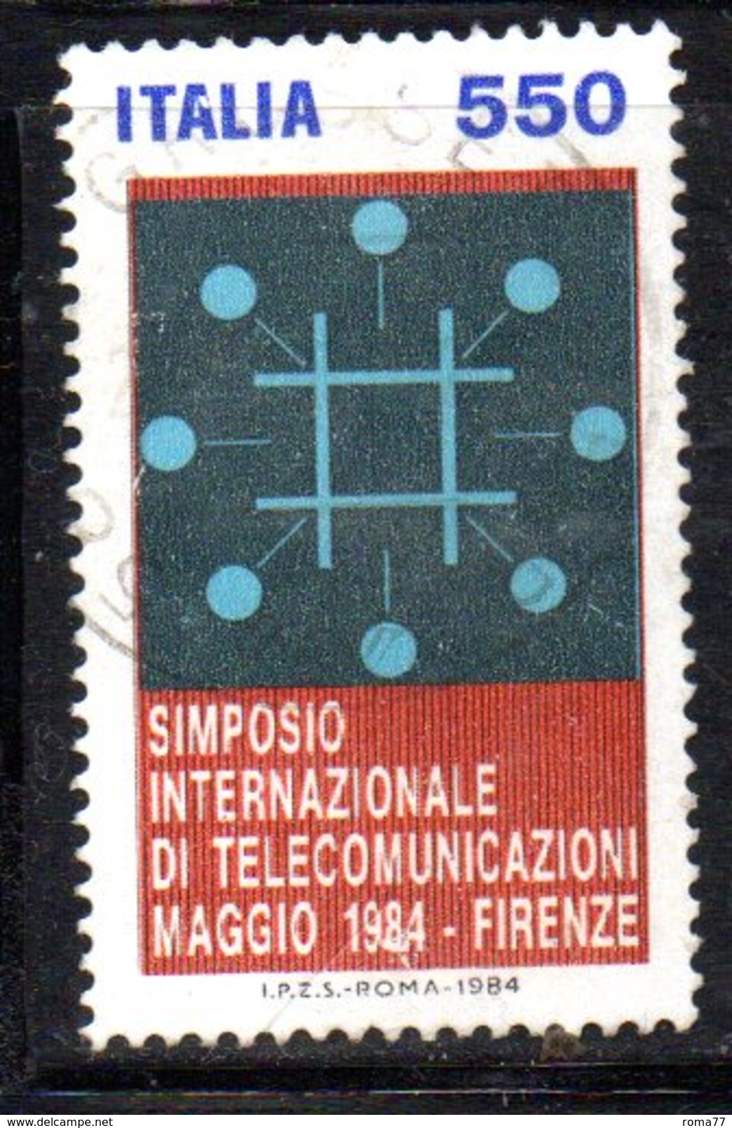 XP1720 - REPUBBLICA 1984, Serie Usata . TELECOMUNICAZIONI - 1981-90: Usati