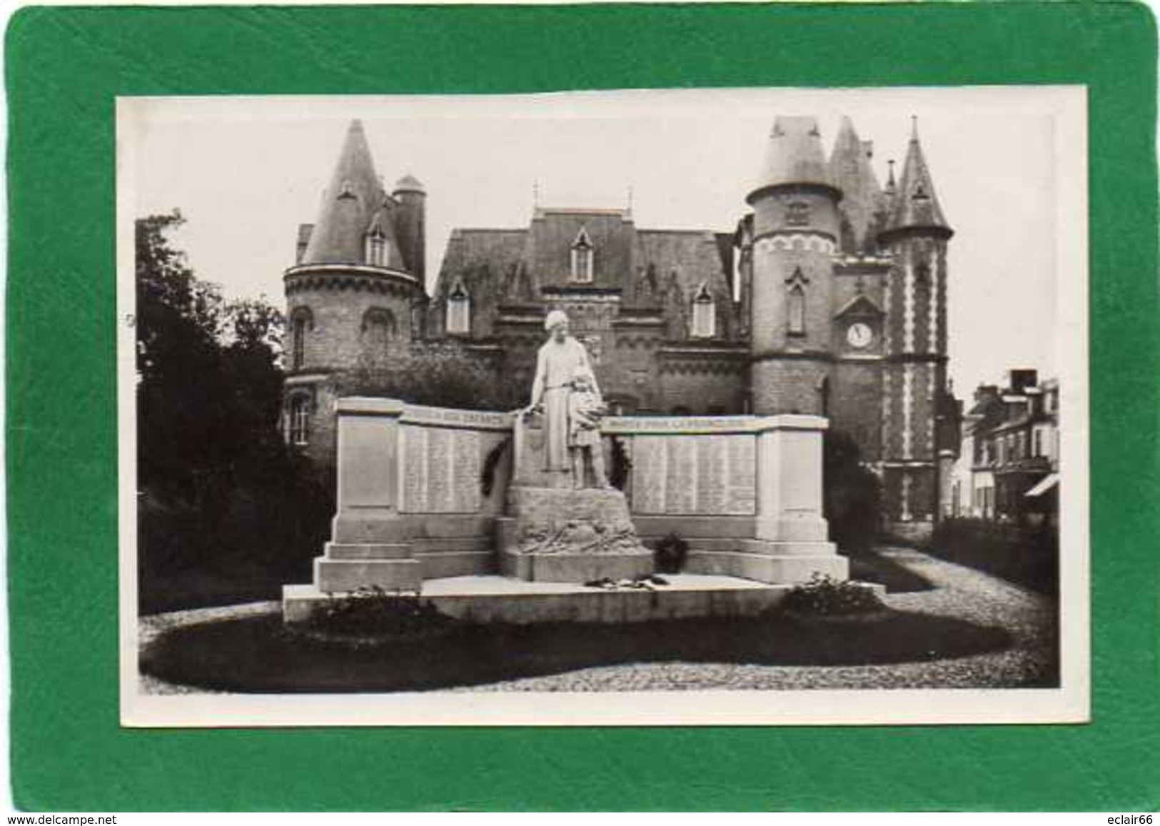 80 Corbie LE MONUMENT ET L'HÔTEL DE VILLE  CPSM  P F EDIT G REANT    N°3 - Corbie