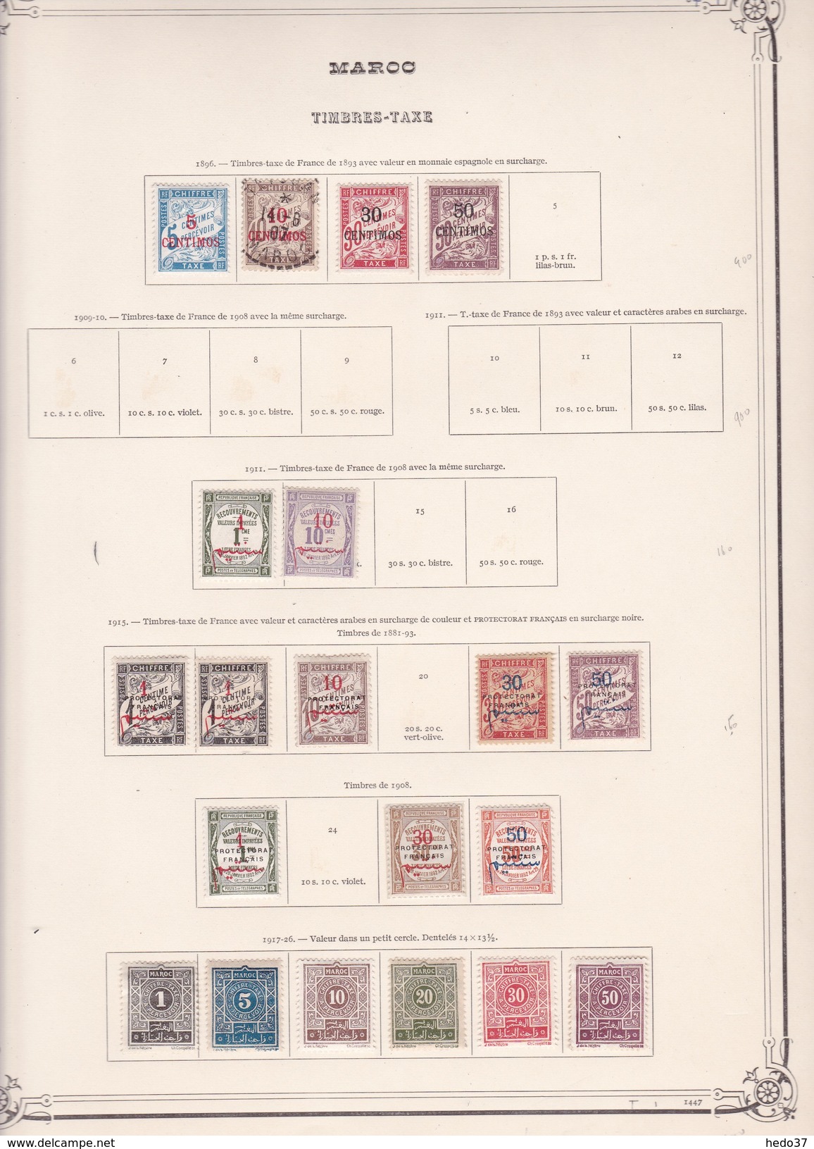 Maroc - Collection Vendue Page Par Page - Timbres Oblitérés / Neufs *(avec Charnière) -Qualité B/TB - Portomarken