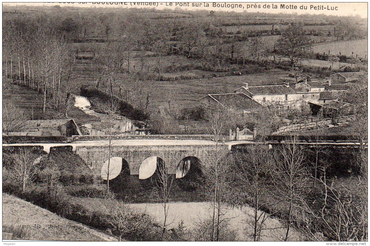 Les Lucs Sur Boulogne : Le Pont Sur La Boulogne, Près De La Motte Du Petit Luc - Les Lucs Sur Boulogne