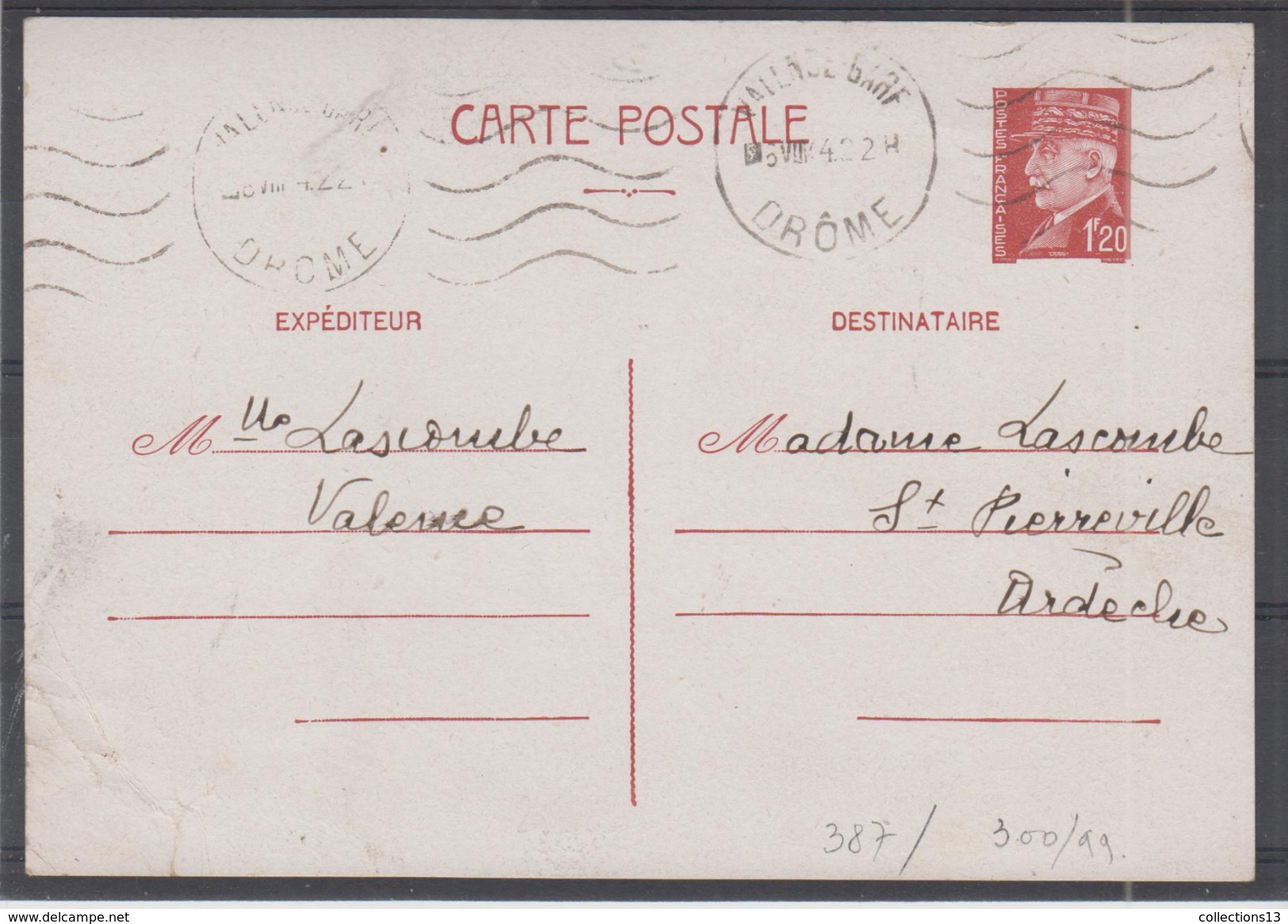 FRANCE - 20 entiers-postaus + 6 lettres diverses