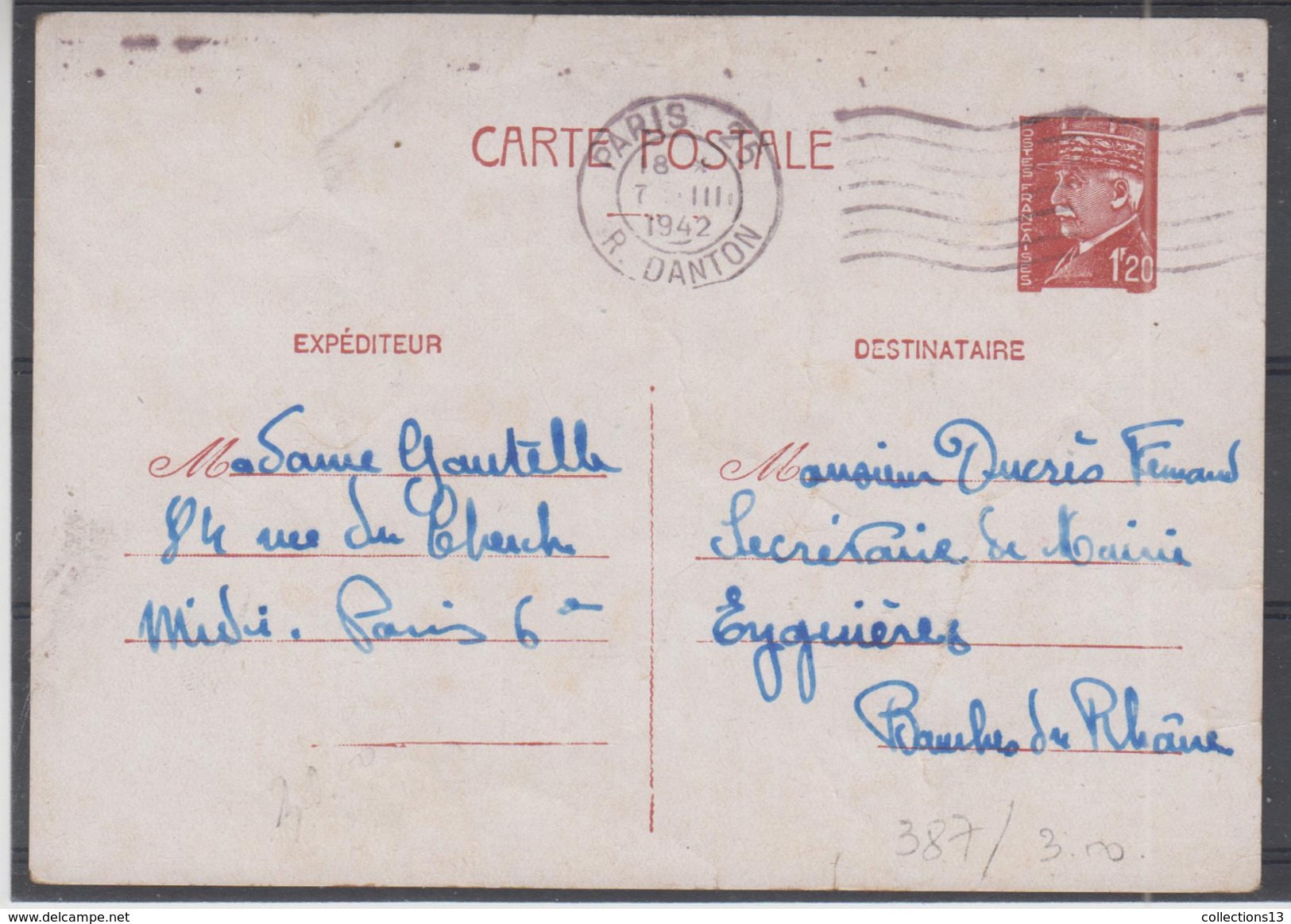 FRANCE - 20 entiers-postaus + 6 lettres diverses