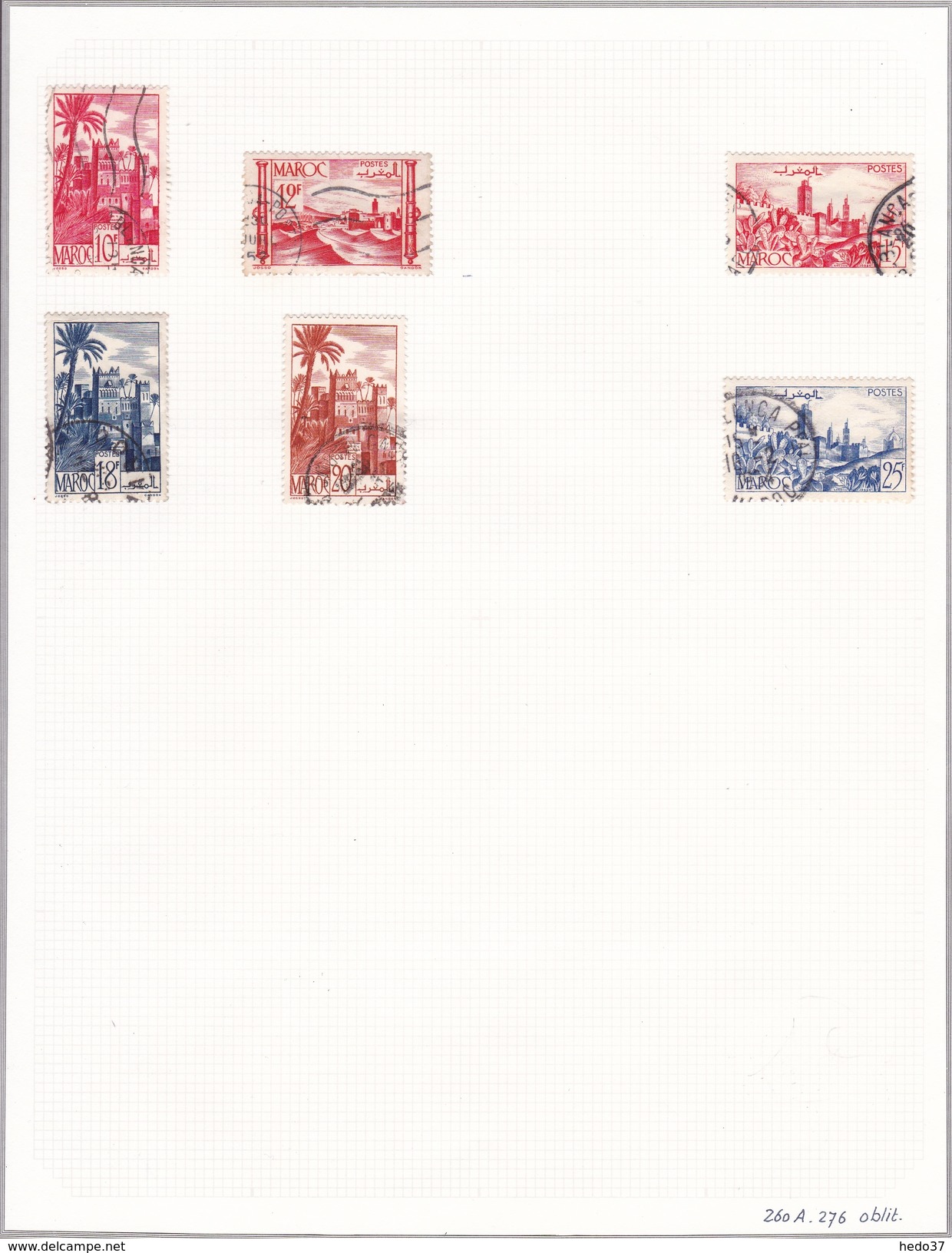 Maroc - Collection Vendue Page Par Page - Timbres Oblitérés / Neufs *(avec Charnière) -Qualité B/TB - Used Stamps