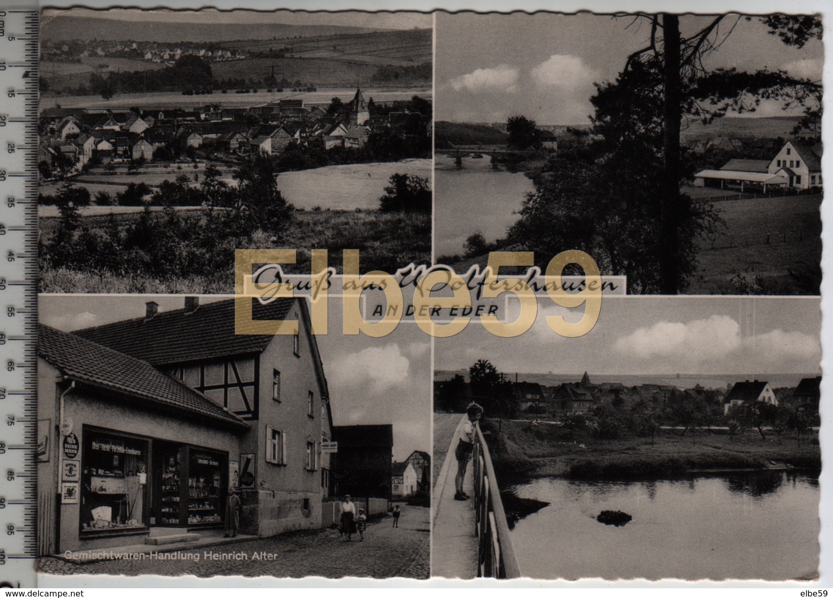 Felsberg (Hessen), AK, Multivew, Gruss Aus Wolfershausen An Der Eder, Gelaufen - Altri & Non Classificati