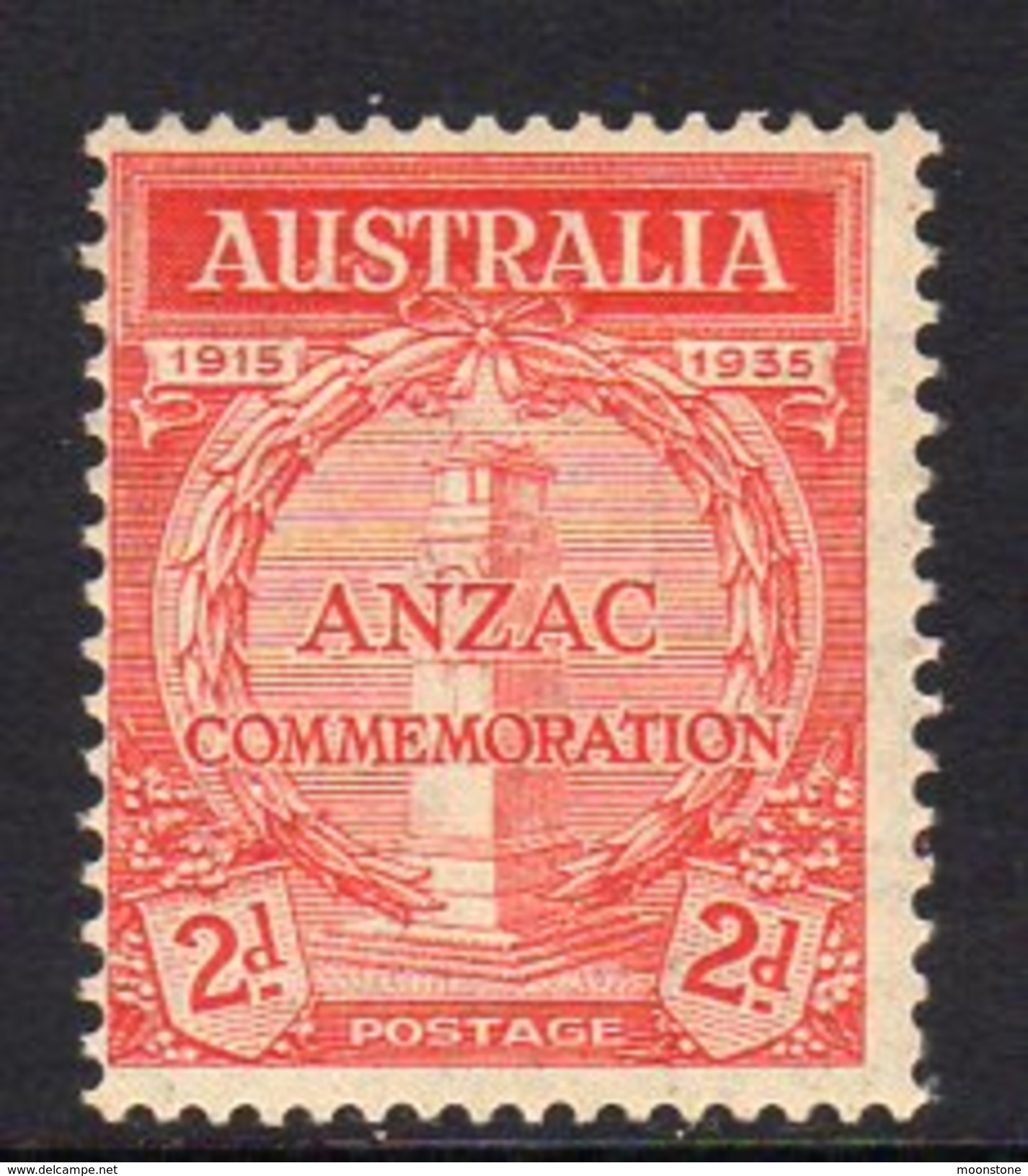 Australia 1935 20th Anniversary Of Gallipoli Landing 2d Value, Hinged Mint (SG154) - Mint Stamps