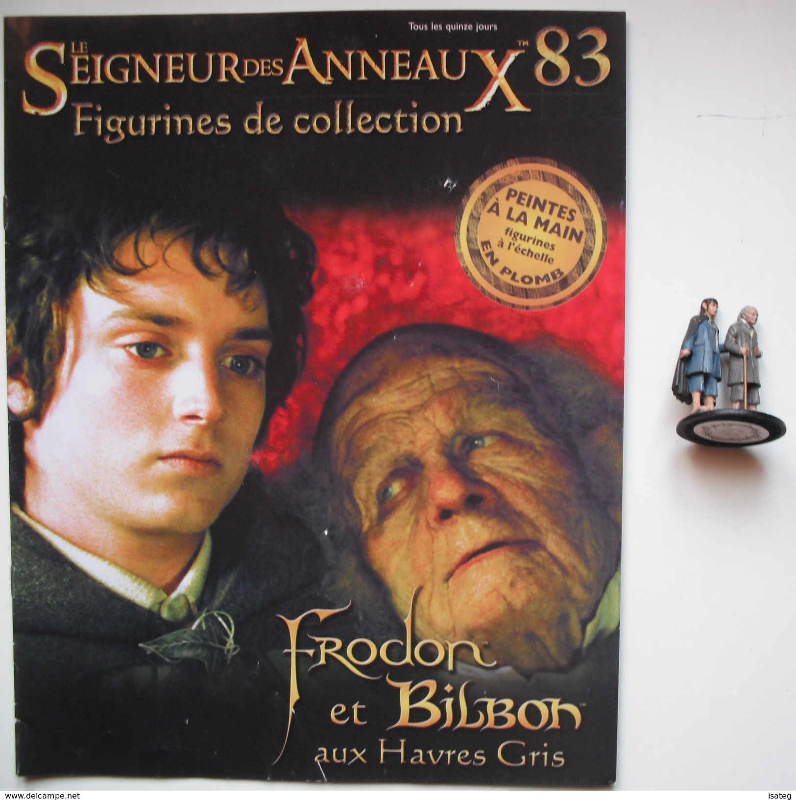 Figurine Le Seigneur Des Anneaux N°83 / Frodon Et Bilbon Aux Havres Gris - Herr Der Ringe