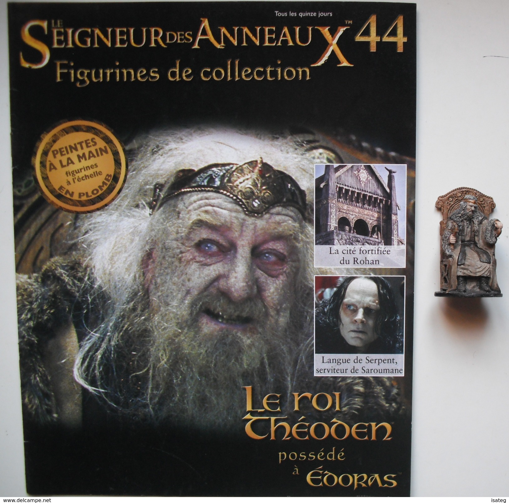 Figurine Le Seigneur Des Anneaux N°44 / LE ROI Théoden Possédé à édoras - Le Seigneur Des Anneaux