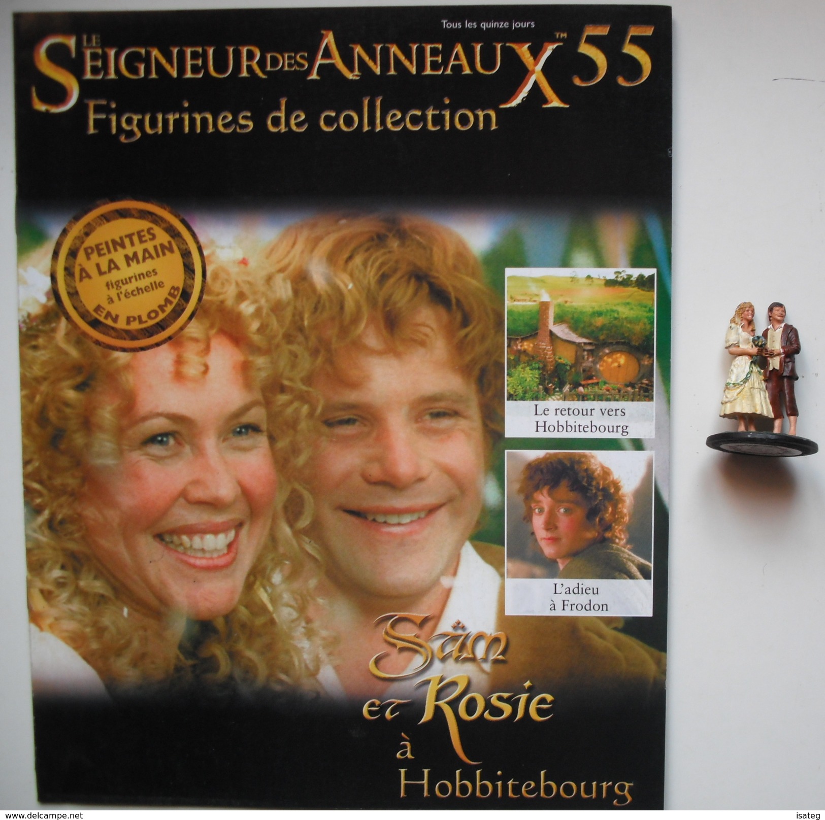 Figurine Le Seigneur Des Anneaux N°55 / Sam Et Rosie à Hobbitebourg - El Señor De Los Anillos