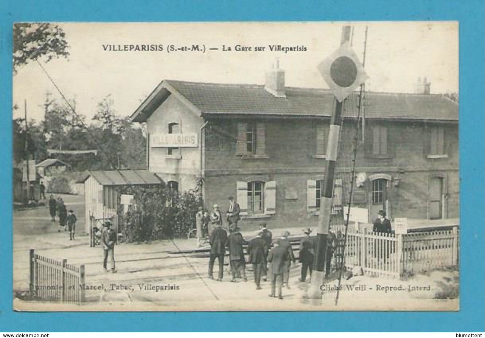 CPA Chemin De Fer La Gare De VILLEPARISIS 77 - Villeparisis