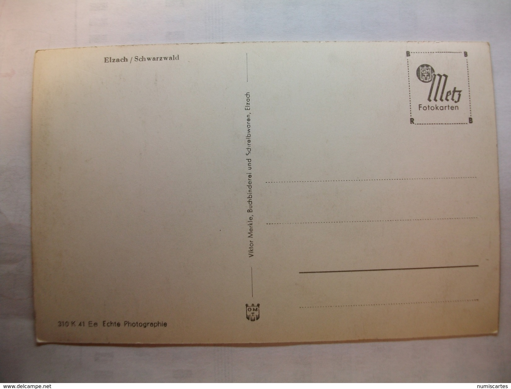 Carte Postale Allemagne Elzach / Schwarzwald (Petit Format Non Circulée ) - Elzach