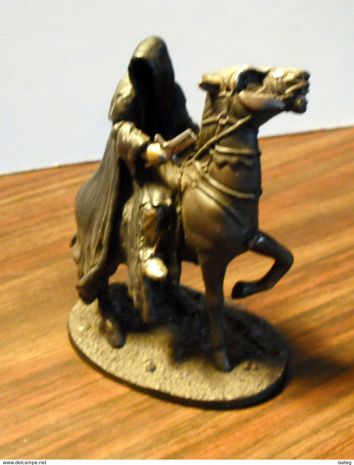 Figurine Vintage Le Seigneur Des Anneaux / Cavalier Nazgul Sur Son Cheval - El Señor De Los Anillos