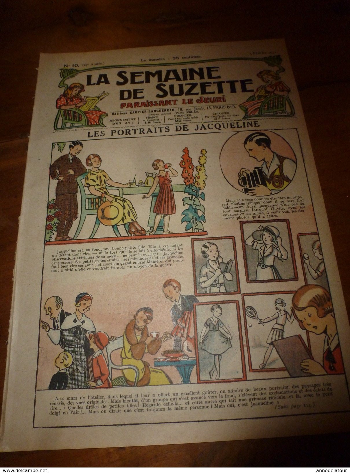1931 LSDS  Bécassine Fait Du Scoutisme  (Loulotte Tremble);  Etc - La Semaine De Suzette