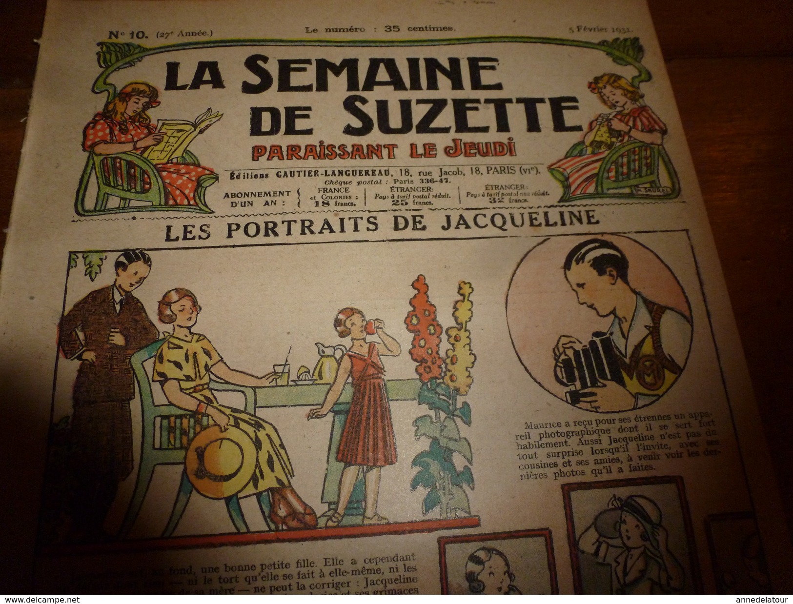 1931 LSDS  Bécassine Fait Du Scoutisme  (Loulotte Tremble);  Etc - La Semaine De Suzette