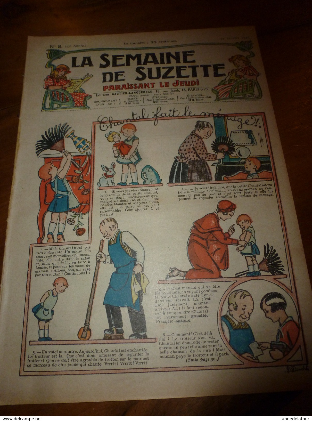 1931 LSDS  Bécassine Fait Du Scoutisme  (La Chasse Aux Renseignements );  Etc - La Semaine De Suzette