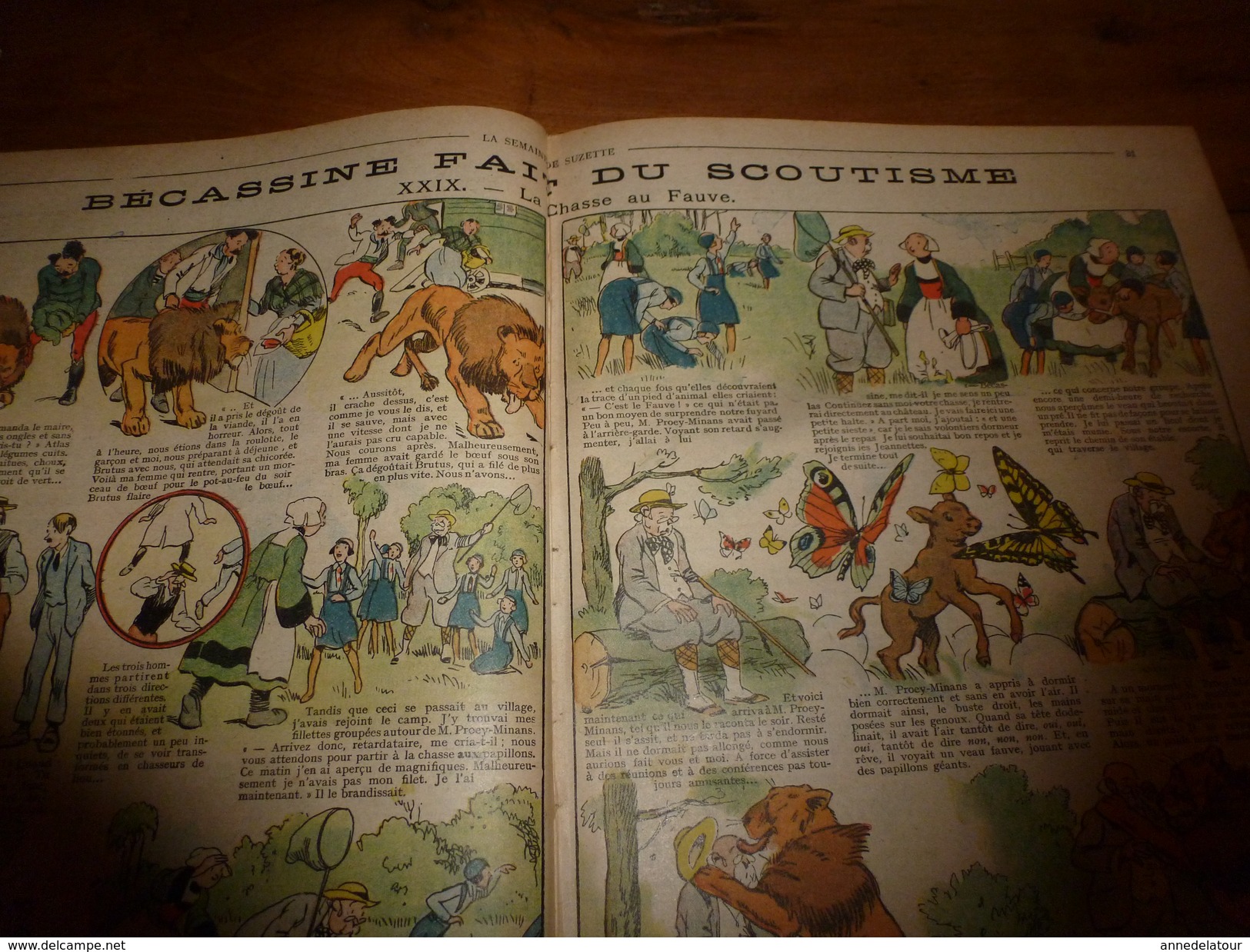 1931 LSDS  Bécassine Fait Du Scoutisme  (La Chasse Au Fauve );  Etc - La Semaine De Suzette