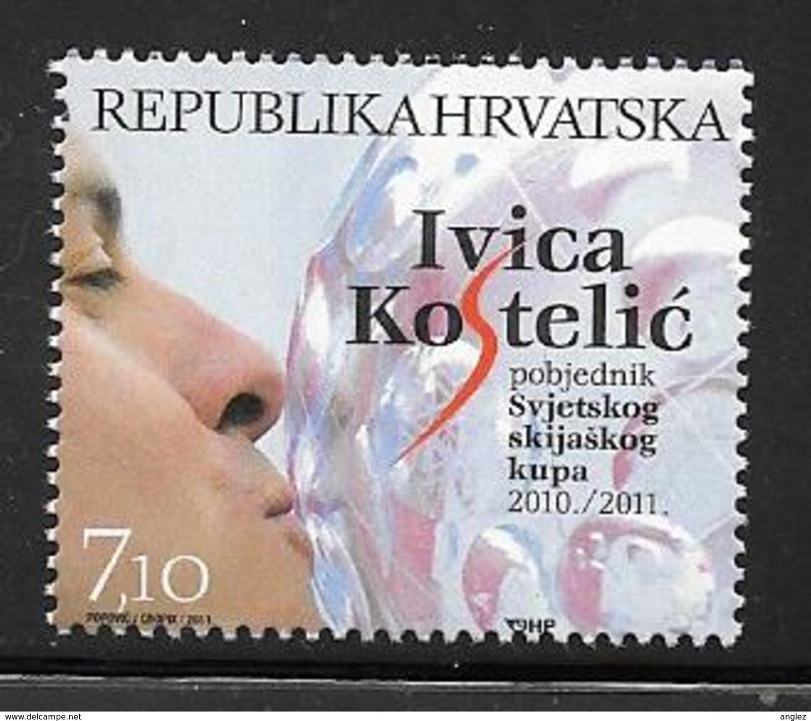 Croatia Hrvatska: 2011 Ivica Kostelic Alpine Skiing World Cup Champion MNH - Croatie