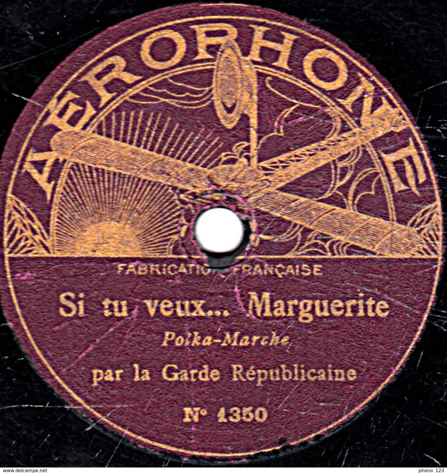 78 T. - 26,5 Cm - état B -  Garde Républicaine - Tu Ne Sauras Jamais - Si Tu Veux... Marguerite - 78 T - Disques Pour Gramophone