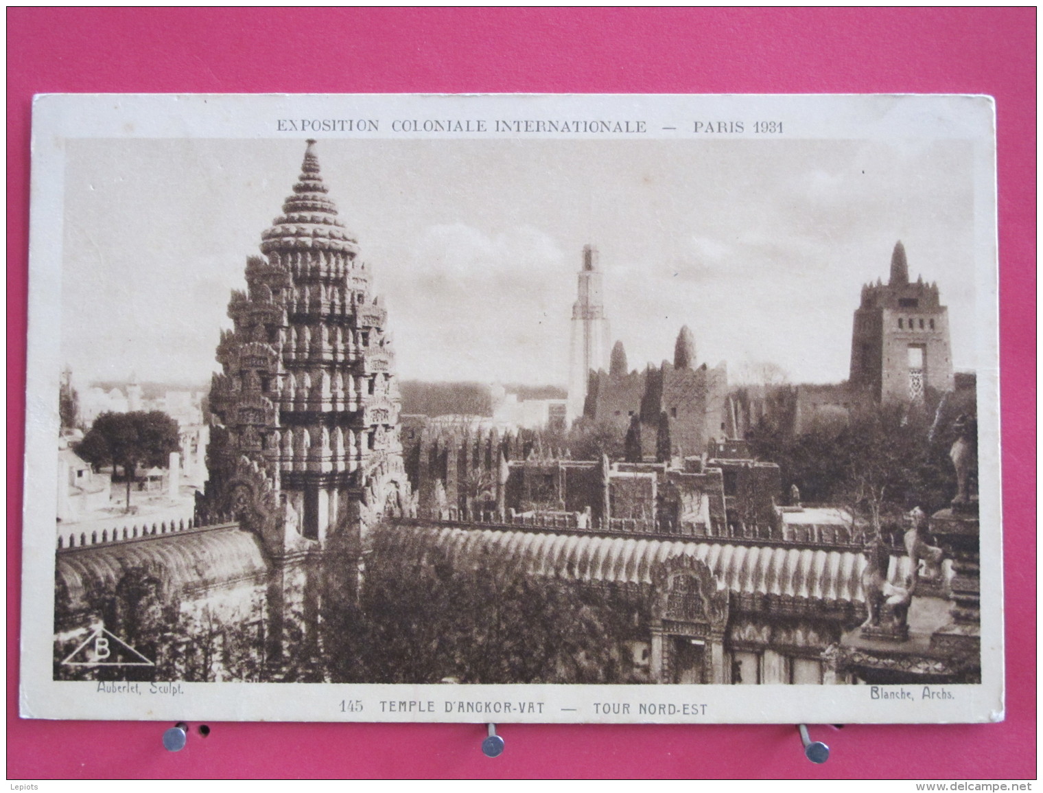 75 - Paris - Exposition Coloniale Internationale 1931 - Temple D'Angkor Vat - Tour Nord-Est - Scans Recto-verso - Exhibitions