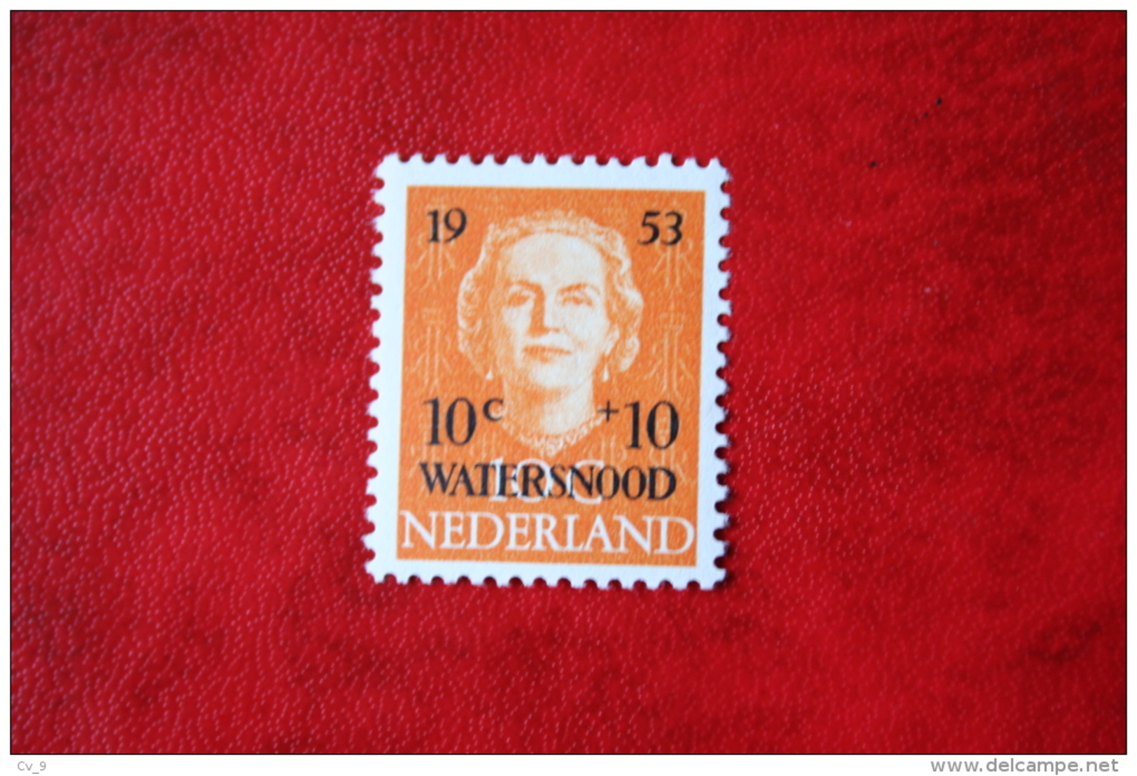 Koningin Juliana En Face Watersnoodramp NVPH 601 (Mi 606) 1953 POSTFRIS / MNH ** NEDERLAND / NIEDERLANDE - Ungebraucht