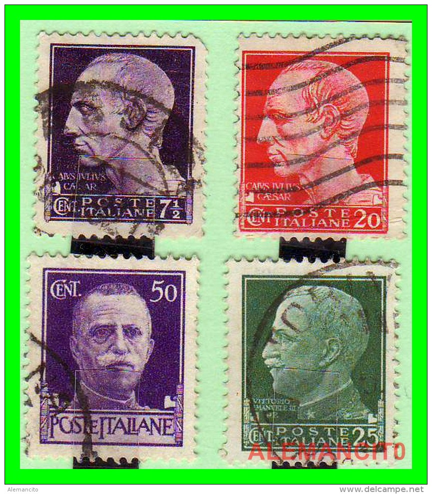 ITALI A  SELLOS  AÑO 1929  VICTOR ENMMANUEL - Usados